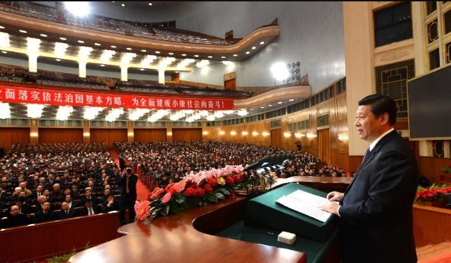 2012年12月4日,习近平总书记在首都各界纪念现行宪法公布施行30周年大会上发表重要讲话。